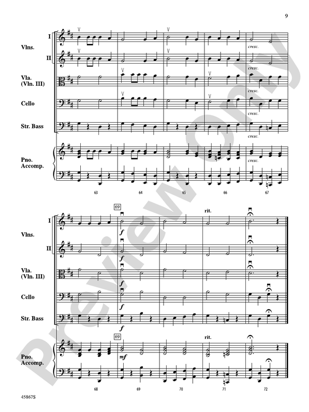 Campfire Songs - String Orchestra Conductor Score & Parts (Digital Download)