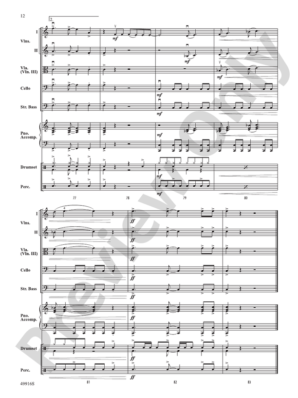 A Taylor Swift Duo - String Orchestra Conductor Score & Parts (Digital Download)