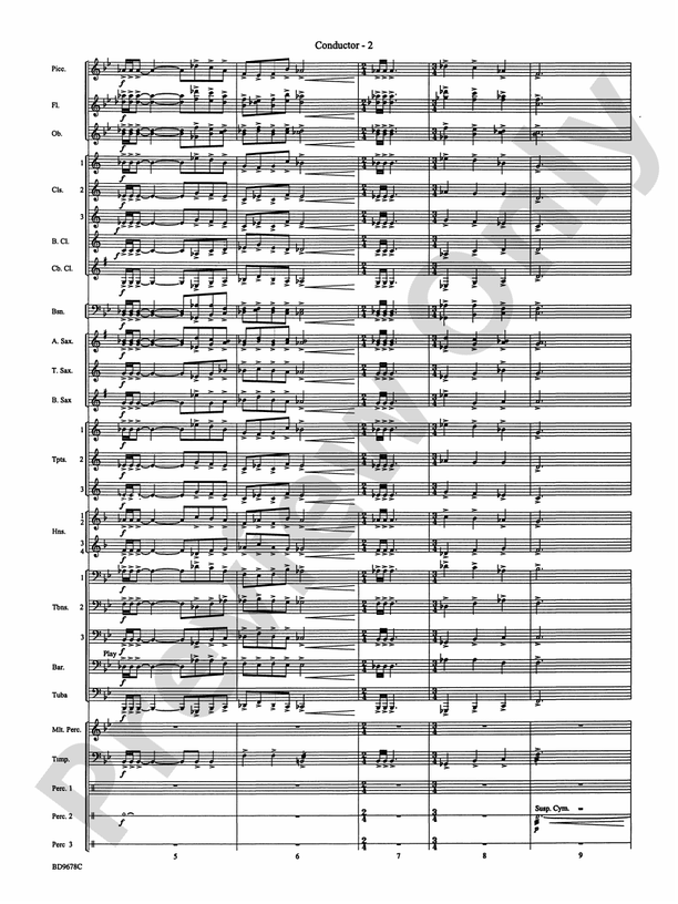 Through the Vulcan's Eye - Concert Band Conductor Score & Parts (Digital Download)