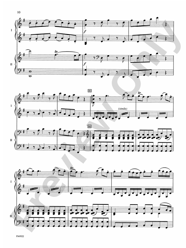 Eine Kleine Nachtmusik - 2 Pianos, 4 Hands (Digital Download)