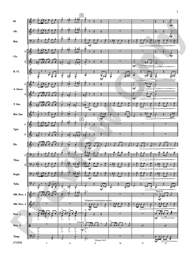 El Zorro Rojo - Concert Band Conductor Score & Parts (Digital Download)