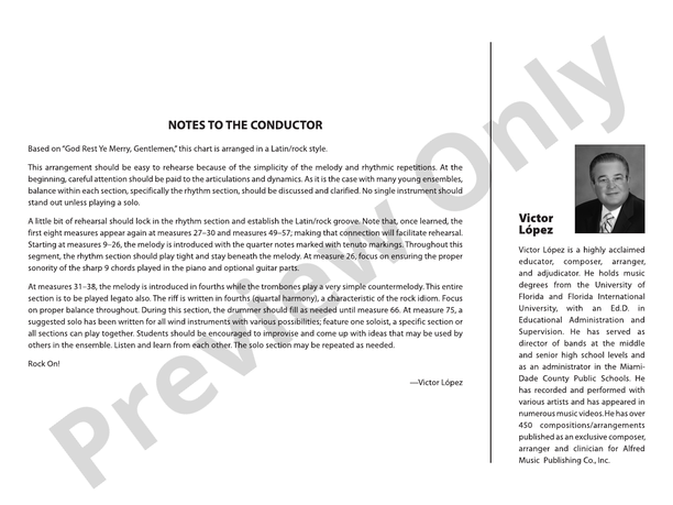 Rock On Merry Gents - Jazz Ensemble Conductor Score & Parts (Digital Download)