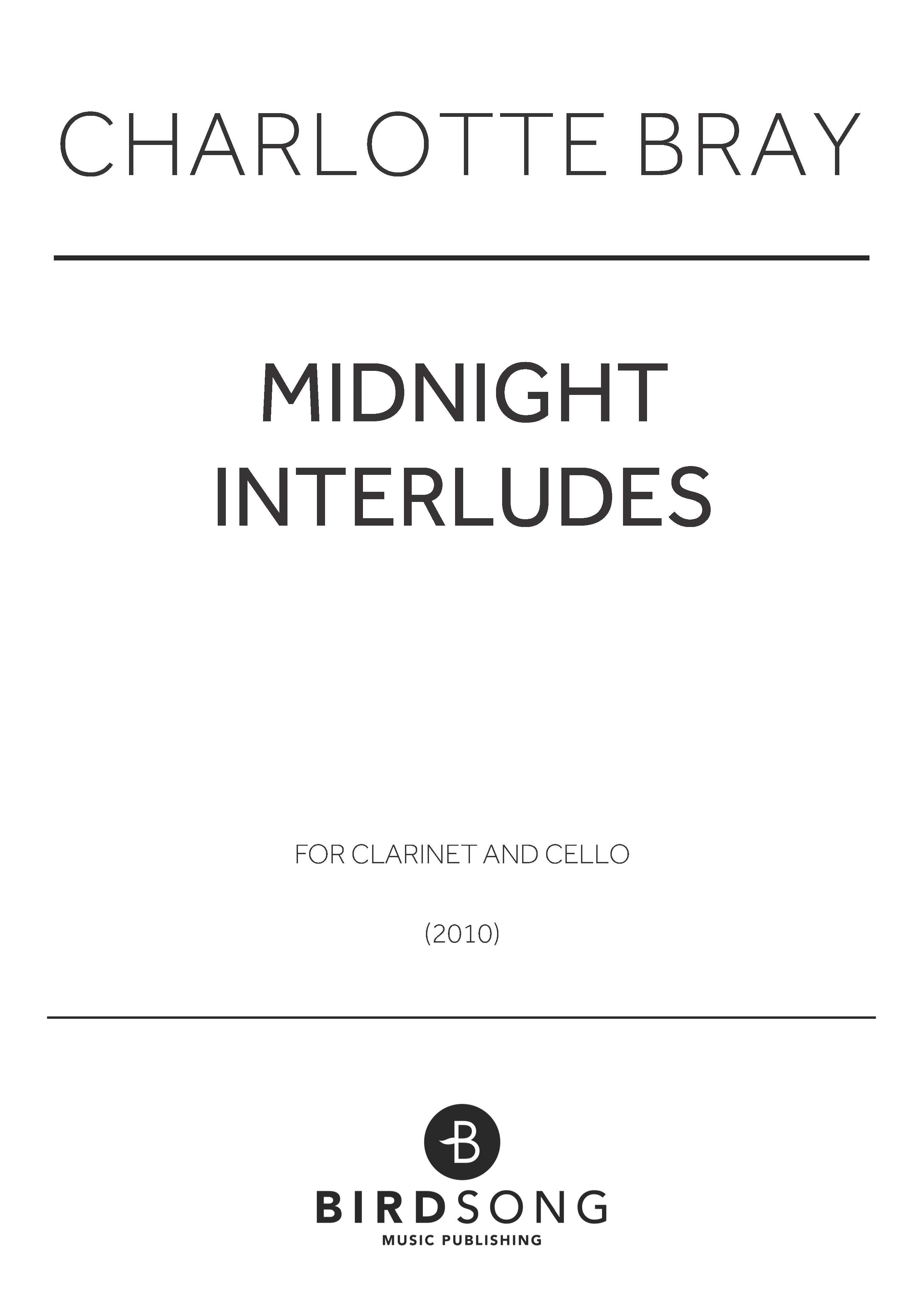 Midnight Interludes - Clarinet, Cello Duet (Digital Download)