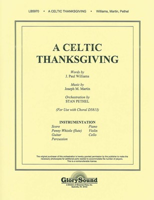 A Celtic Thanksgiving - Orchestration - J. Paul Williams|Joseph Martin - Shawnee Press Instrumental Parts Score/Parts
