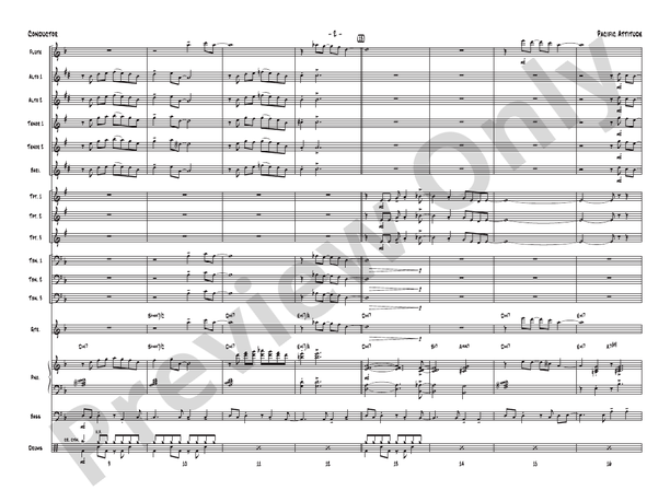Pacific Attitude - Jazz Ensemble Conductor Score & Parts(Digital Download)