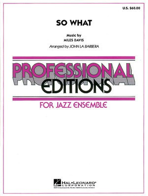 So What - John La Barbera Hal Leonard Score/Parts