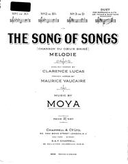 The Song Of Songs - Voice/Piano (Digital Download)