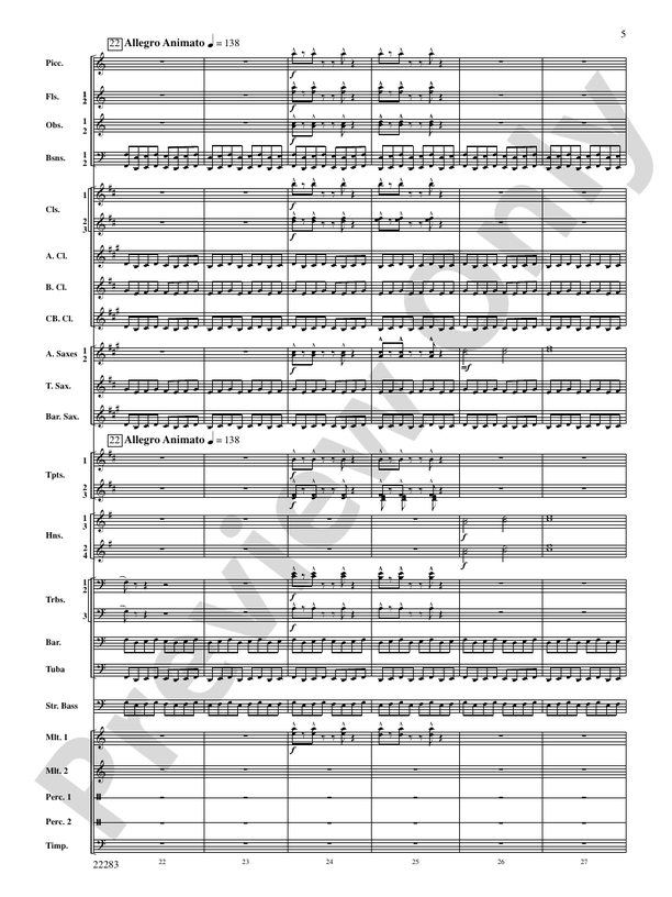 Like the Stars Forever and Ever ... - Concert Band Conductor Score & Parts (Digital Download)