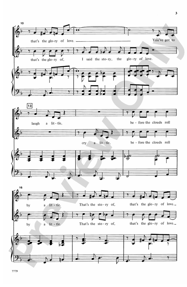 The Glory of Love - 2-Part Choral Octavo (Digital Download)