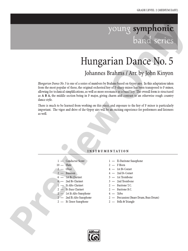 Hunter's Mountain - Concert Band Conductor Score & Parts (Digital Download)