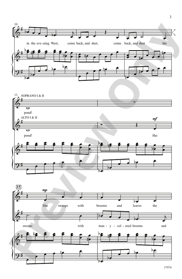Evening – SSAA Choral Octavo (Digital Download)