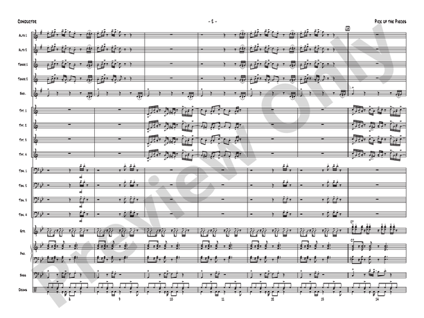 Pick Up the Pieces - Jazz Ensemble Conductor Score & Parts(Digital Download)