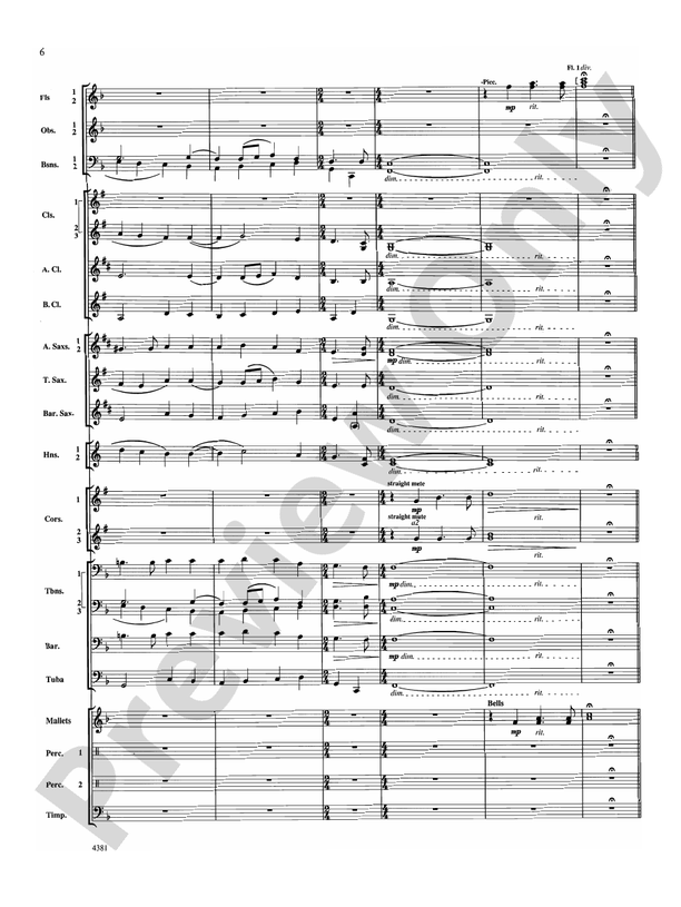 Variations on a Nautical Hymn - Concert Band Conductor Score & Parts (Digital Download)