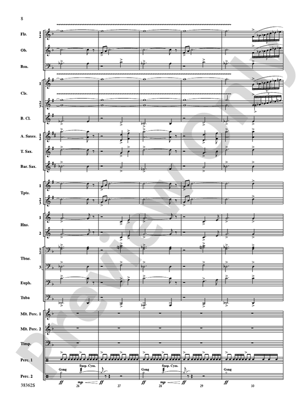 Dream Variants - Concert Band Conductor Score & Parts (Digital Download)