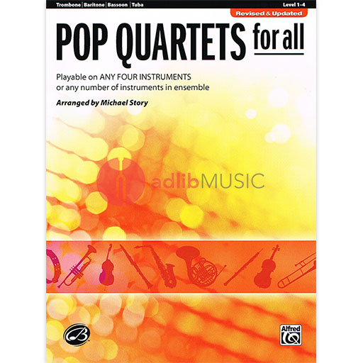 Pop Quartets for All Trombone