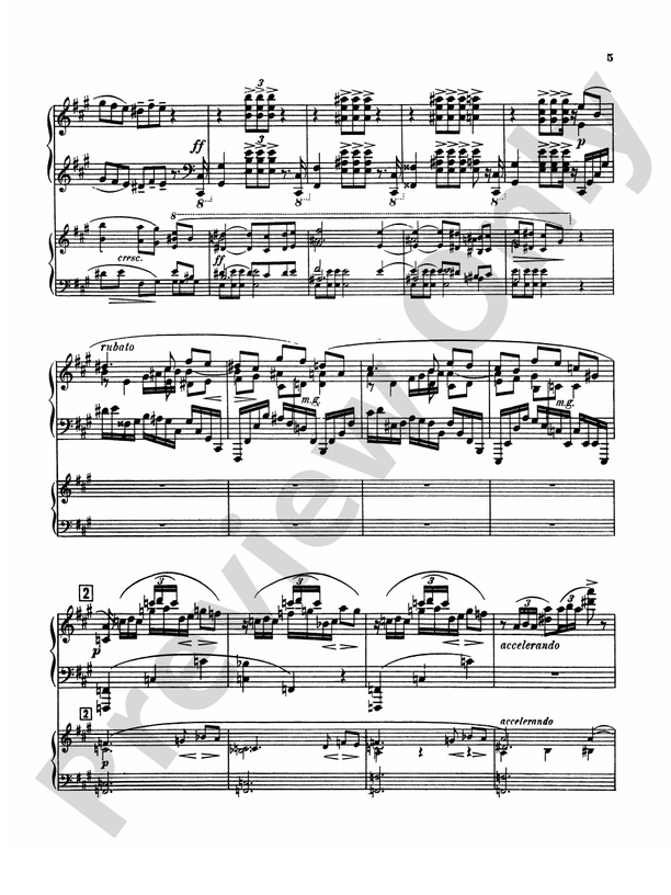 Scriabin - Piano Concerto, Op. 20 - 2 Piano, 4 Hands (Digital Download)