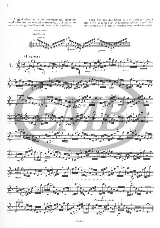 Dont - Preliminary Studies Op37 to Etudes by Kreutzer & Rode - Violin Solo EMB Z2604