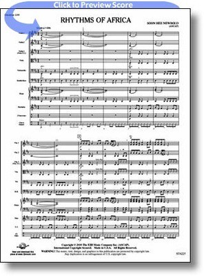 Rhythms of Africa - Soon Hee Newbold - FJH Music Company Score/Parts
