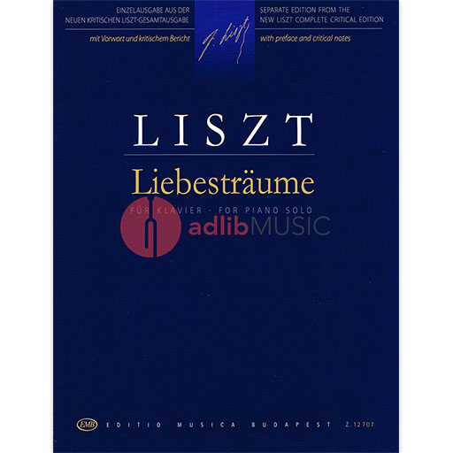 LIEBESTRAUME LOVE'S DREAMS NOTTURNOS 1 - 3 - LISZT - PIANO - EMB