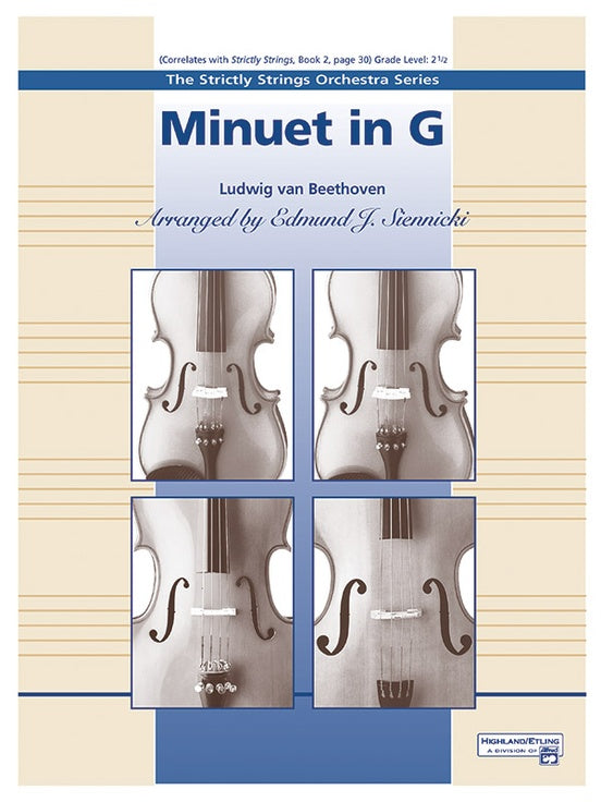 Minuet in G (Grade 2.5) – String Orchestra Conductor Score & Parts (Digital Download)