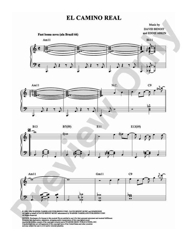 El Camino Real - Piano (Digital Download)