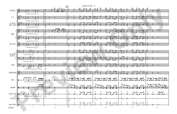 Rockin' Sports Jams, Vol. 3 – Marching Band Conductor Score & Parts (Digital Download)