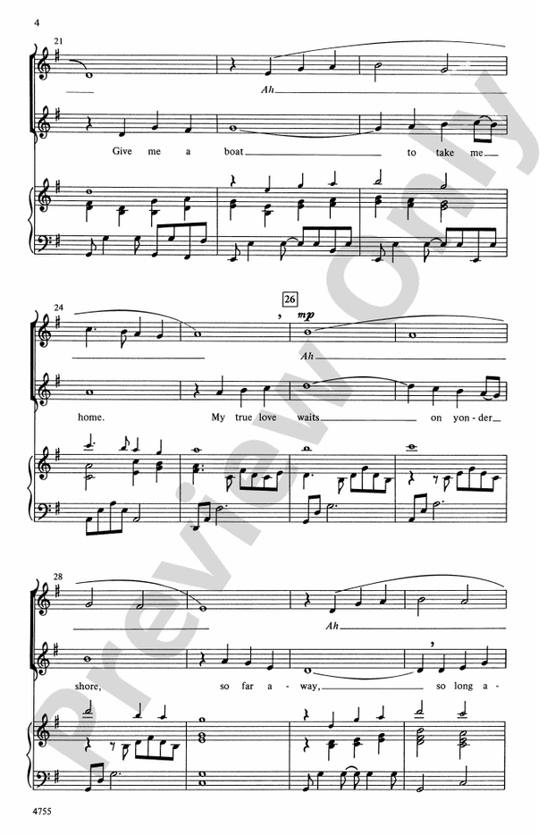 Cross the Wide Missouri - 2-Part Choral Octavo (Digital Download)