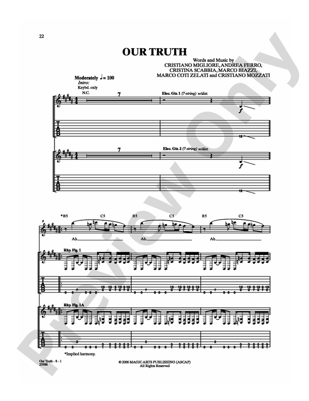 Our Truth - Guitar TAB (Digital Download)