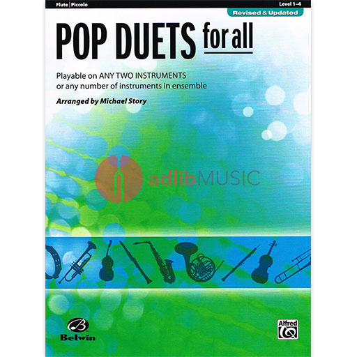 Pop Duets for All - Flute Duet arranged by Story Alfred 30686