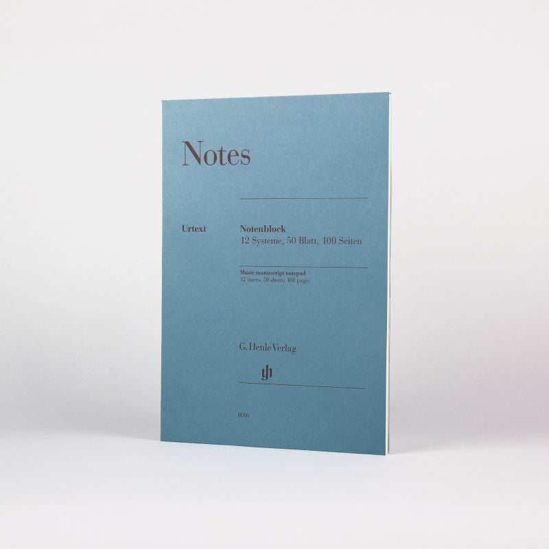 Henle Music Manuscript 12 Stave & Notes