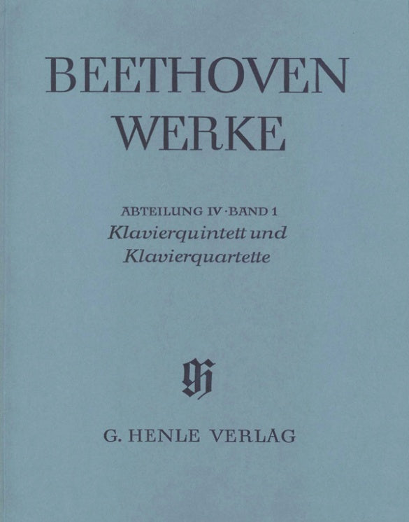 Beethoven - Piano Quintet & Piano Quartets - Full Score Henle HN4111