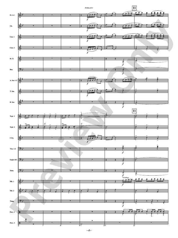 Jubilate! (A Fanfare for Joy) - Concert Band Conductor Score & Parts(Digital Download)