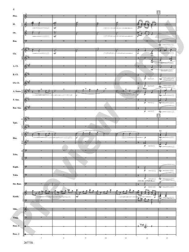Shannon Falls (Movement 2 from Sea to Sky) - Concert Band Conductor Score & Parts (Digital Download)