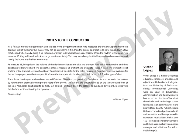 Fiesta Bahia - Jazz Ensemble Conductor Score & Parts (Digital Download)