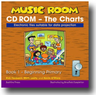 Music Room Book 1 Charts CD-ROM - A developmental classroom music program - Kevin O'Mara|Mark Leehy|Rob Fairbairn - Bushfire Press CD-ROM