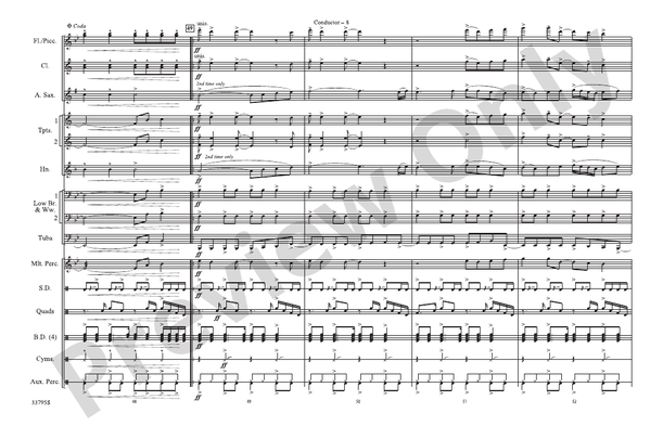 Don't Stop Believin' (Arr. Brian Scott) – Marching Band Conductor Score & Parts (Digital Download)