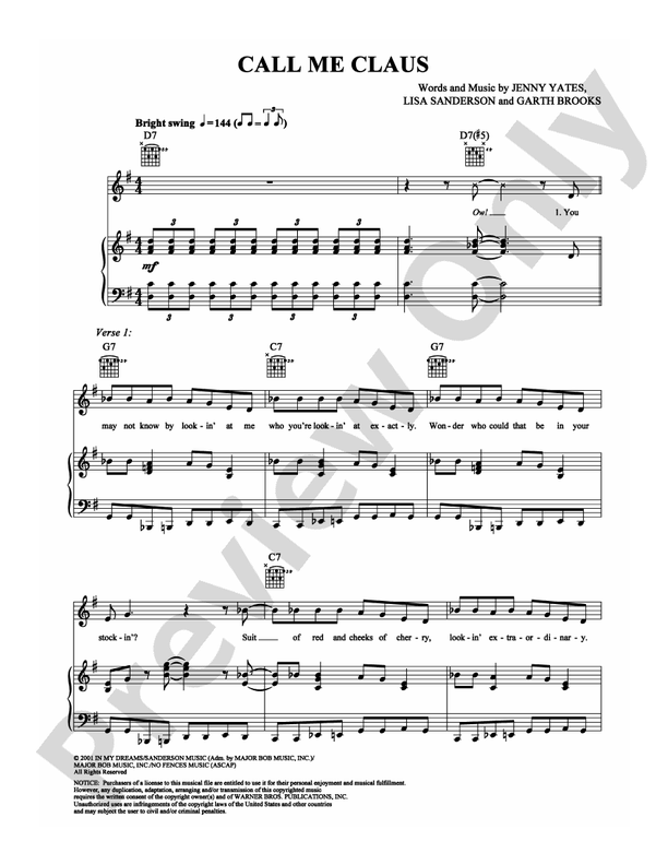 Call Me Claus -  Garth Brooks - PVG (Digital Download)