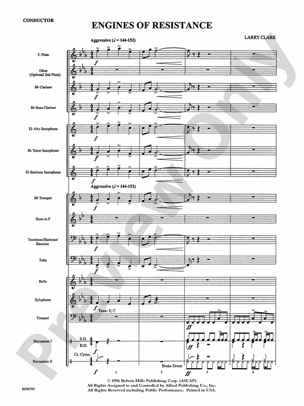 Engines of Resistance - Concert Band Conductor Score & Parts (Digital Download)