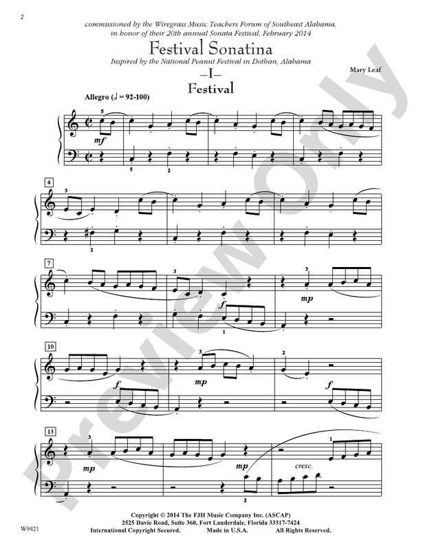 Festival Sonatina - Piano (Digital Download)
