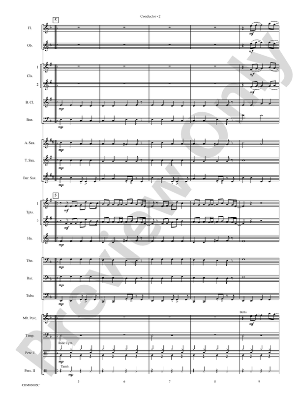 Boulevard of Broken Dreams - Concert Band Conductor Score & Parts (Digital Download)