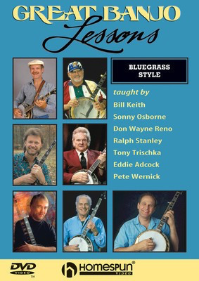 Great Banjo Lessons - Bluegrass Style - Banjo Homespun Banjo TAB DVD