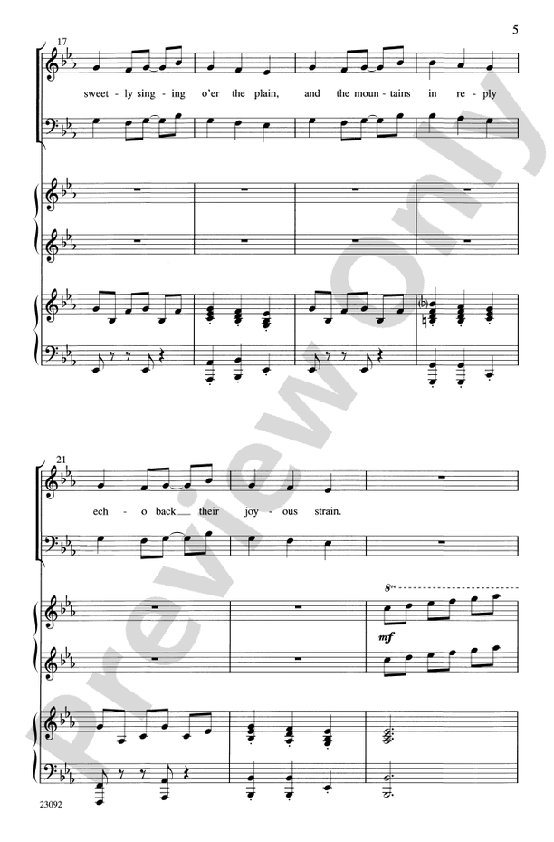 Angels We Have Heard on High - Arr. Philip Kern – SATB Choral Octavo (Digital Download)