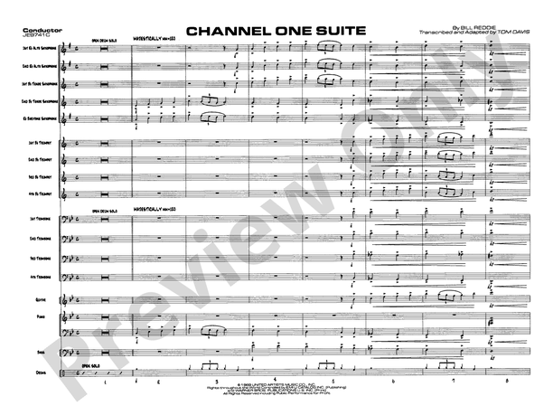 Channel One Suite (Grade 4) - Jazz Ensemble Conductor Score & Parts (Digital Download)