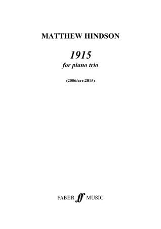 1915 - Piano Trio (Digital Download)