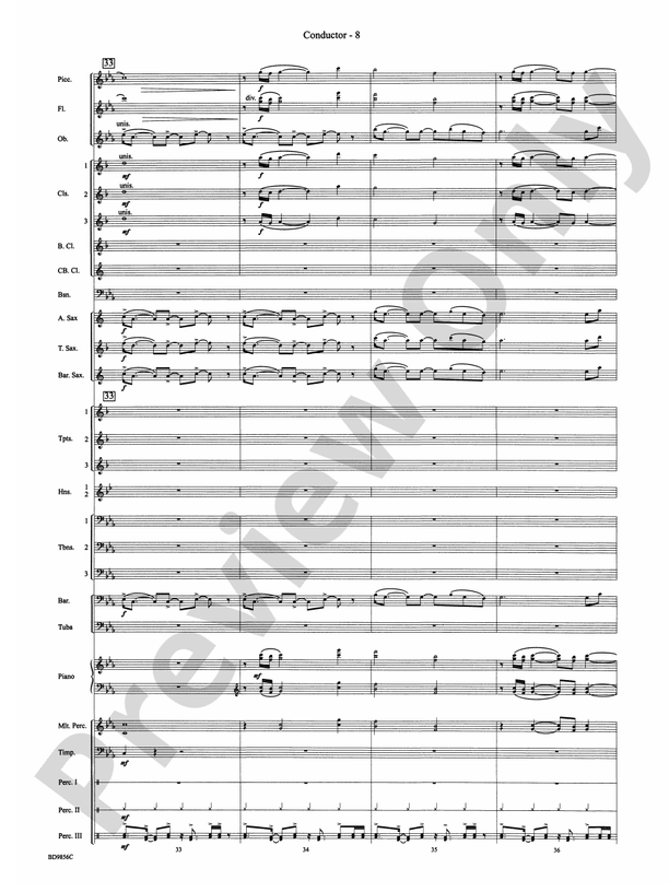 Songs of Earth, Water, Fire and Sky - Concert Band Conductor Score & Parts (Digital Download)