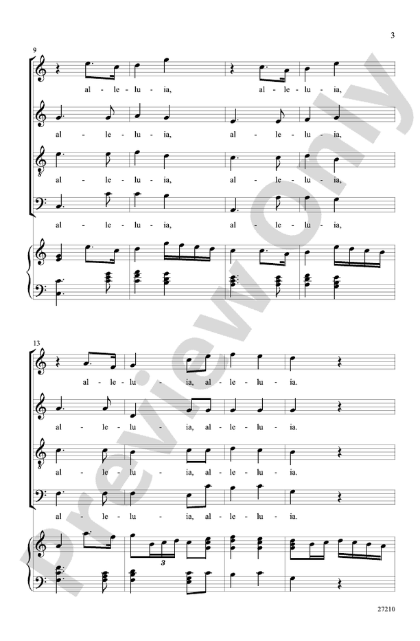 Alleluia (from Veni Sancte Spiritus) - SATB Choral Octavo (Digital Download)