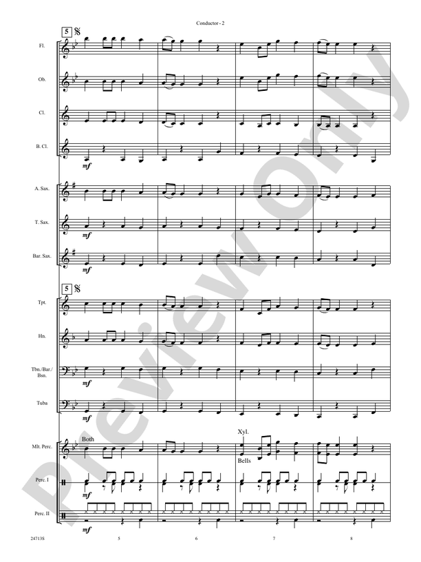 A New Journey - Concert Band Conductor Score & Parts (Digital Download)