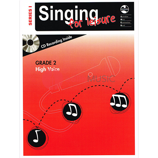 Singing For Leisure Series 1 Grade 2 - High Voice/CD AMEB 1203076239