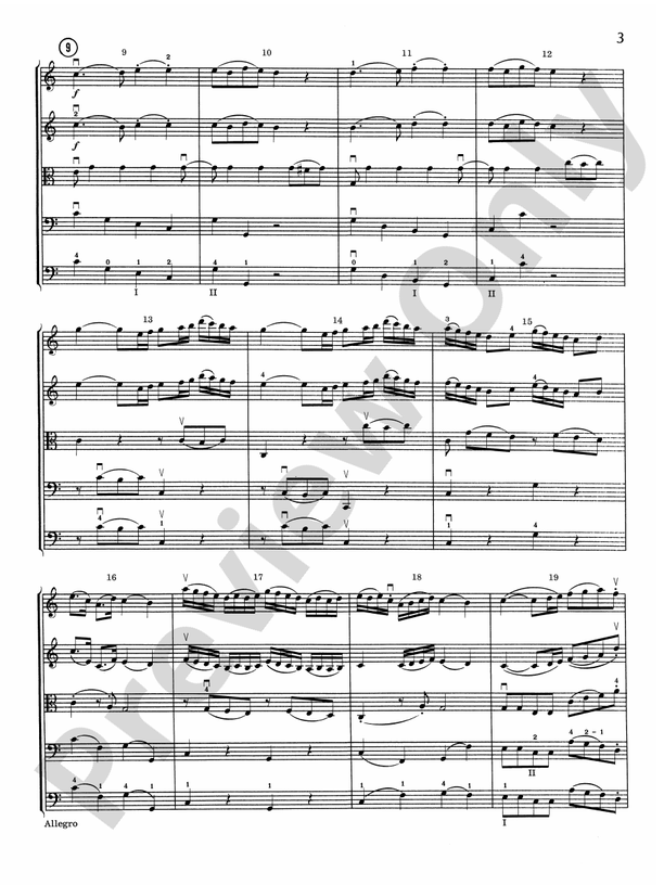Allegro in C Major – String Orchestra Conductor Score & Parts (Digital Download)