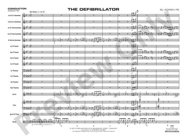 The Defibrillator - Jazz Ensemble Conductor Score & Parts (Digital Download)